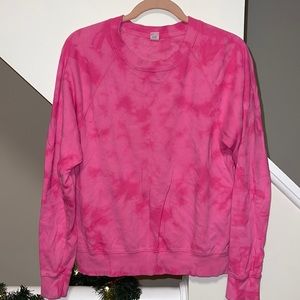 Pink Tie-dye Crewneck